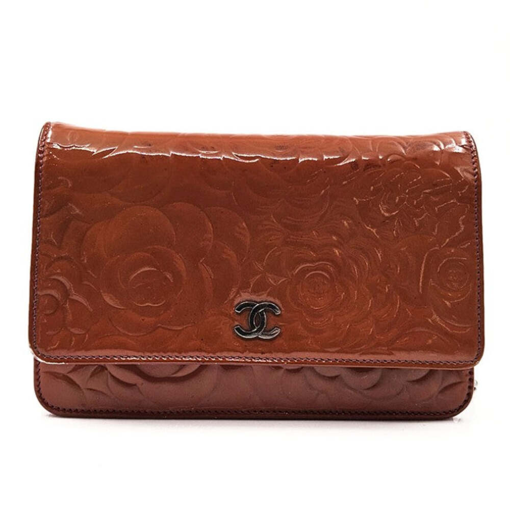 Chanel Patent Camellia Woc Crossbody #352422F64B
